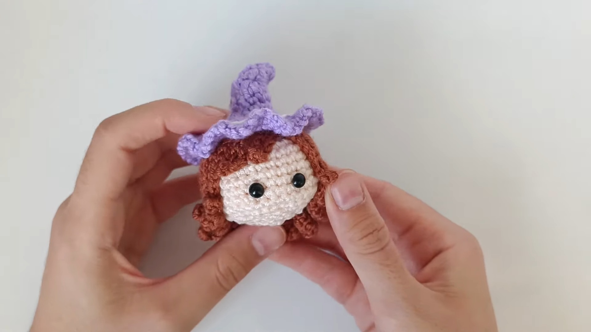 Crochet Witch Girl Keychain