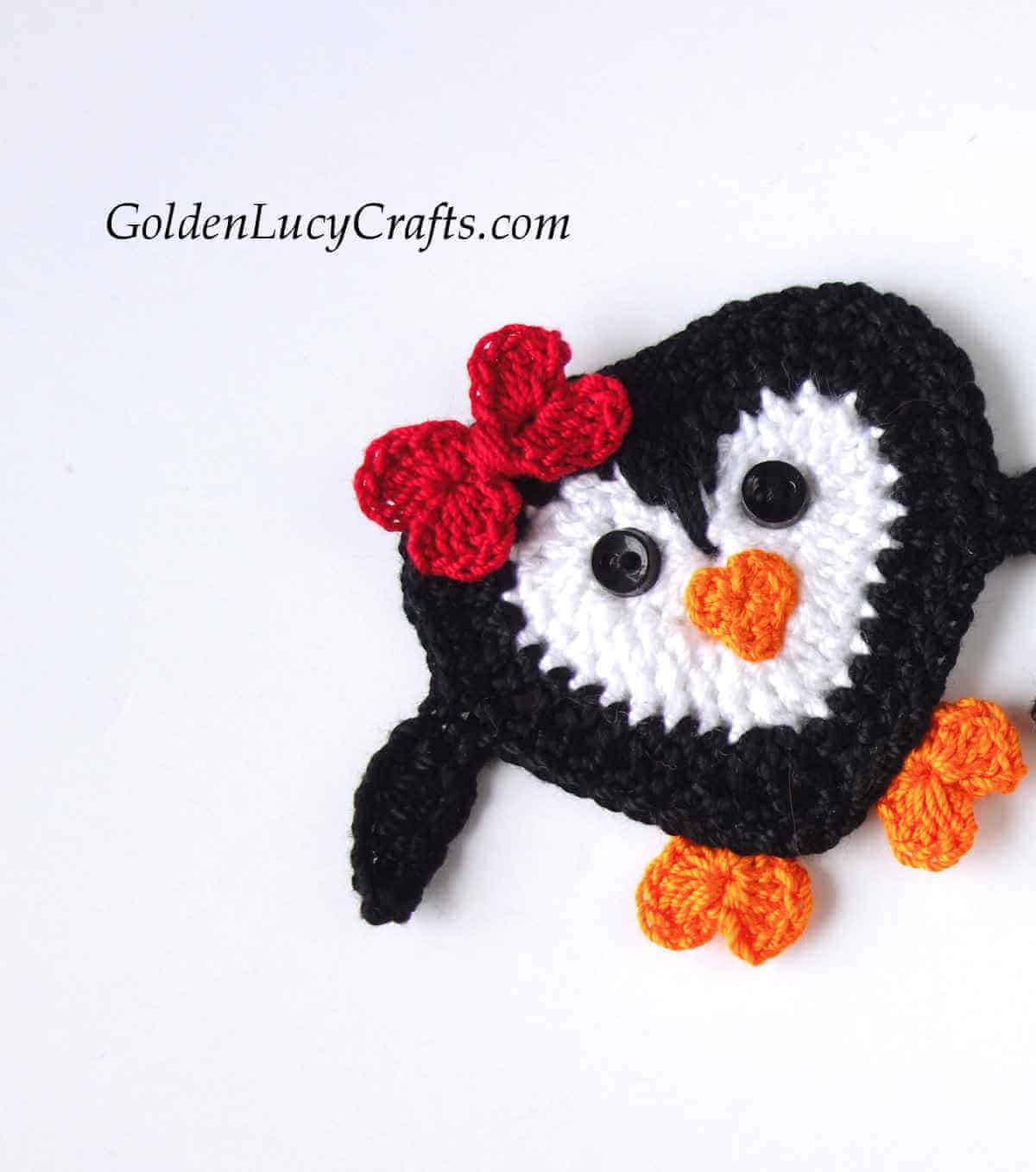 Adorable Crochet Penguin Applique Pattern for All Skill Levels