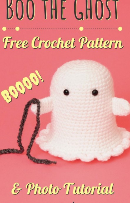 Crochet Boo the Ghost Amigurumi (Free Pattern)
