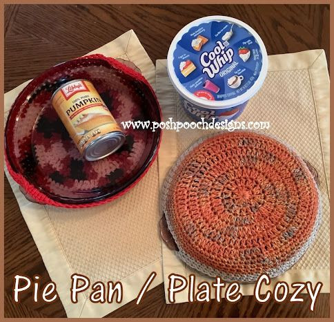 Crochet Pie Pan / Plate Cozy