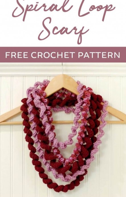 Crochet Corkscrew Spiral Scarf (Free Pattern)