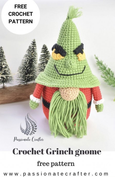 Create Your Own Crochet Grinch Gnome for Festive Cheer This Holiday Season Create Your Own Crochet Grinch Gnome for Festive Cheer This Holiday Season