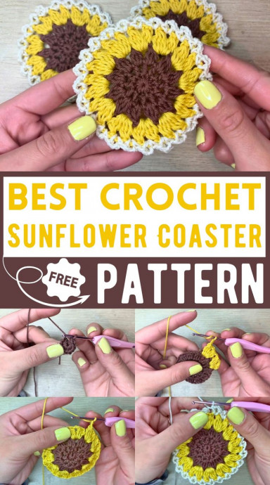 Create Beautiful Crochet Sunflower Coasters: A Step-by-Step Guide Create Beautiful Crochet Sunflower Coasters: A Step-by-Step Guide