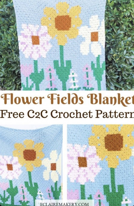 Create a Cozy Flower Fields Blanket: Easy Crochet Project for Home Decor Create a Cozy Flower Fields Blanket: Easy Crochet Project for Home Decor