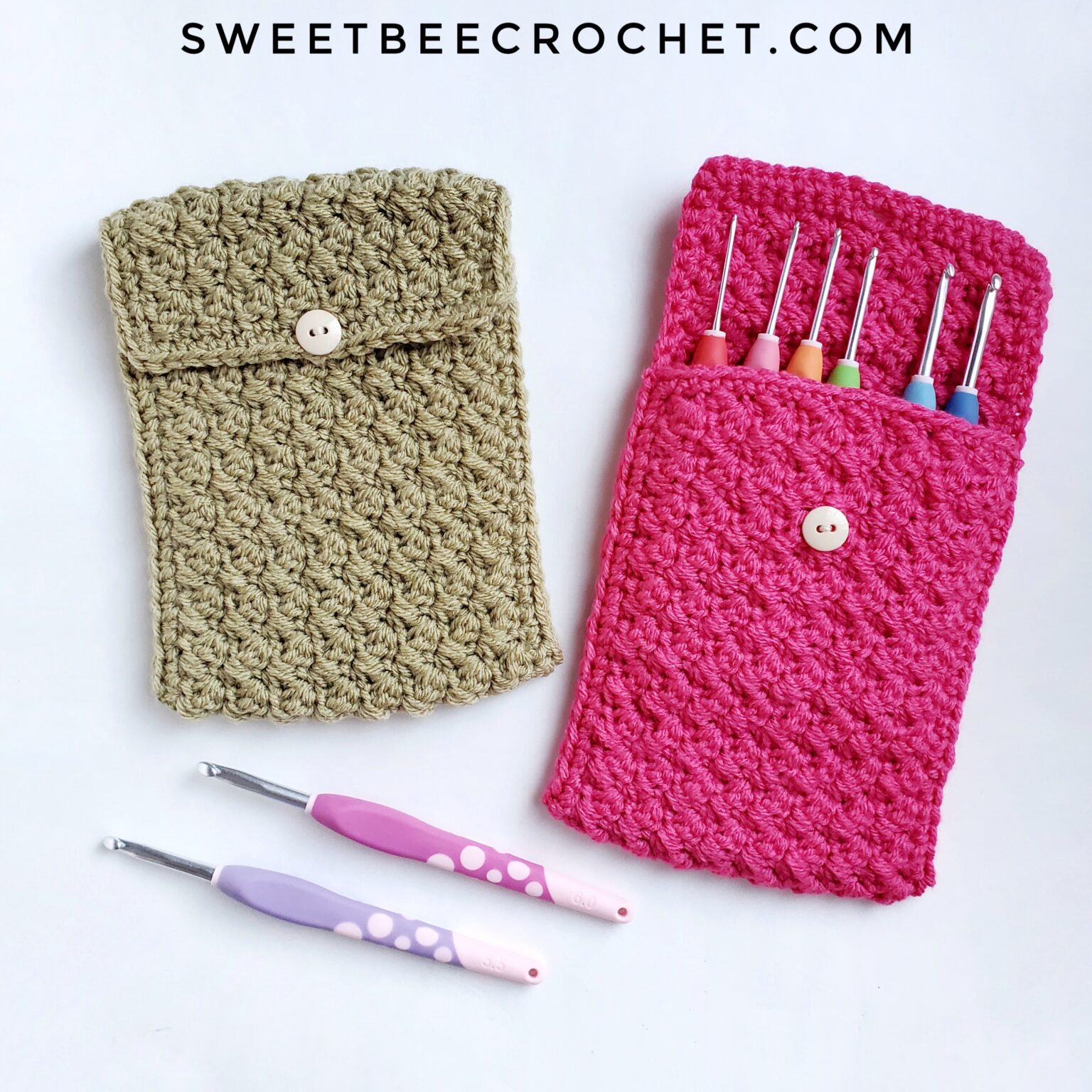 Create Your Own Crochet Suzette Stitch Hook Large Pouch - A Stylish and Practical Crafting Accessory