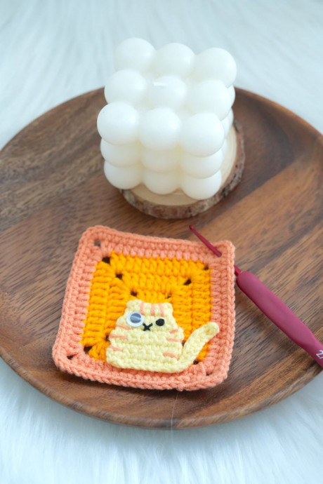 Create Adorable Crochet Cat Granny Squares: A Step-by-Step Guide for Cat Lovers and Crochet Enthusiasts