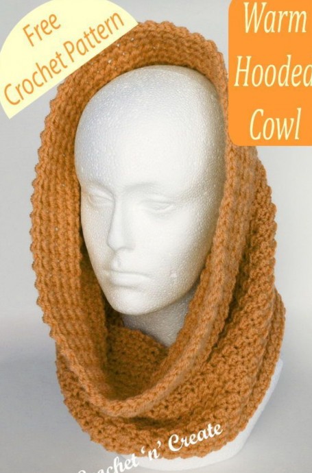 Crochet Warm Hooded Cowl (Free Pattern)