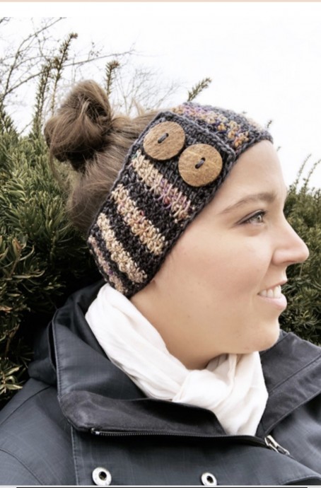 Honeycomb Tunisian Ear Warmer