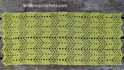 Elegant and Easy Crochet Chevron Stitch Table Runner - Step-by-Step Guide