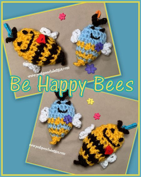 Create Your Own Crochet Happy Bee Key Ring - A Fun and Easy Crafting Project
