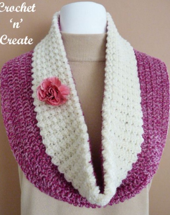 Crochet Collared Cowl