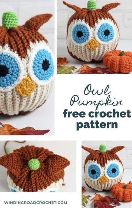 Owl Pumpkin Free Crochet Pattern