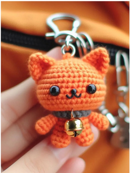 Create Your Own Adorable Crochet Cat Keychain with These Easy Instructions and Materials Create Your Own Adorable Crochet Cat Keychain with These Easy Instructions and Materials