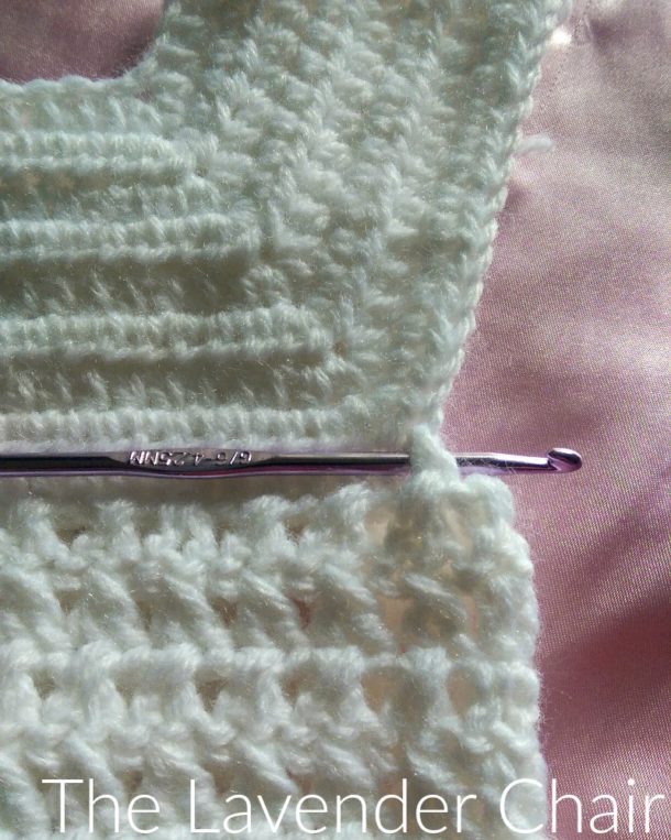 Crochet Textured Fan Baby Cardigan