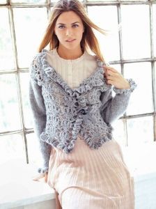Enhance Your Wardrobe with the Crochet Elegance Ruffle Jacket – A Perfect Balance of Charm and Sophistication Enhance Your Wardrobe with the Crochet Elegance Ruffle Jacket – A Perfect Balance of Charm and Sophistication