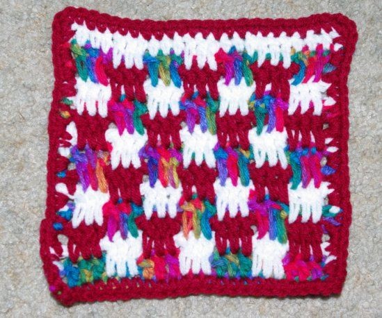 Crochet Boucan Stitch Afghan Square