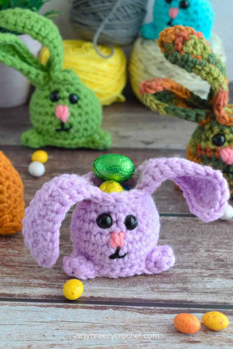 Crochet Bunny Pouch Crochet Bunny Pouch