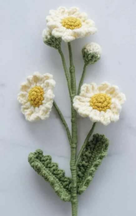 Discover a Free Crochet Pattern for a Beautiful Daisy Flower - Step-by-Step Instructions Included Discover a Free Crochet Pattern for a Beautiful Daisy Flower - Step-by-Step Instructions Included