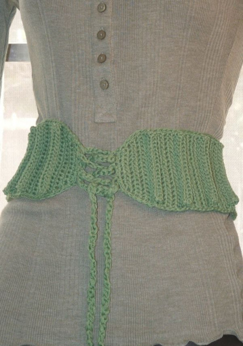 Crochet Ribbed Belt