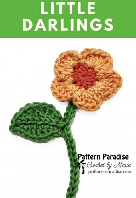Free Crochet Pattern for Little Darlings Flowers – Add Elegance to Your Projects Free Crochet Pattern for Little Darlings Flowers – Add Elegance to Your Projects