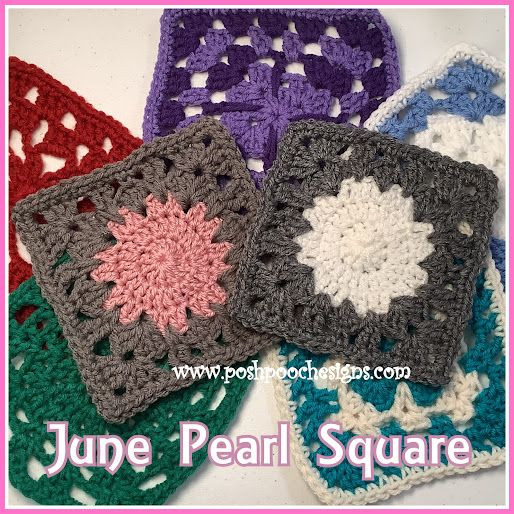Crochet June Pearl Square