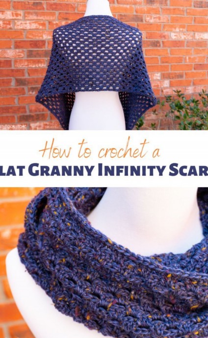 Crochet Betty’s Infinity Scarf: Free Granny Stitch Crochet Pattern