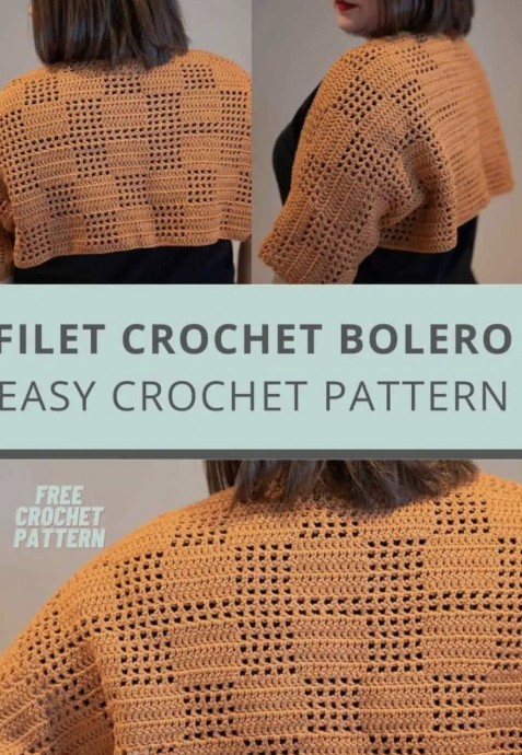 Filet Crochet Bolero Pattern