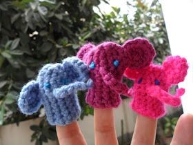 Adorable Crochet Elephant Finger Puppets for Imaginative Play and Unique Gifts