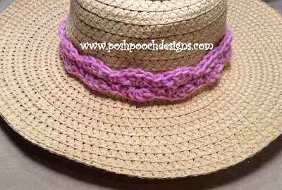 Create Your Own Stylish Crochet Sun Hat Band with Flower Embellishments