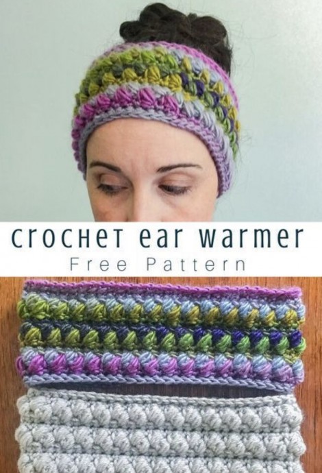 Crochet Eliza Ear Warmer (Free Pattern)