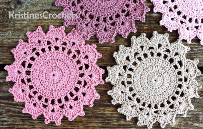 Craft Beautiful Crochet Coasters with Picots for Your Home Decor