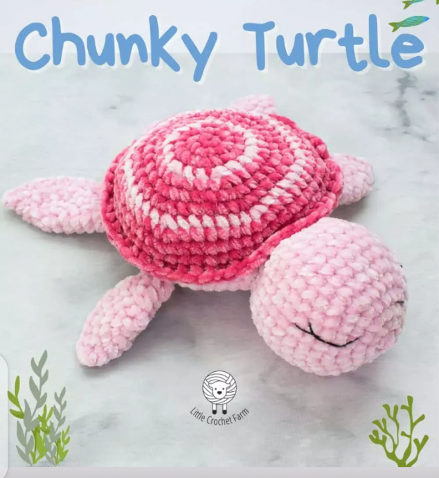 Cute Chunky Crochet Turtle