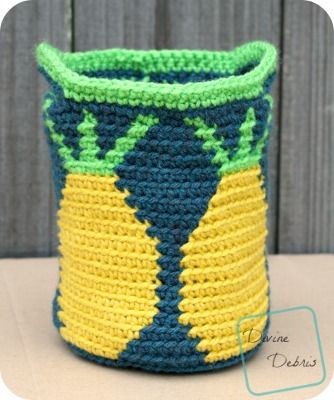 Crochet Pineapple Basket