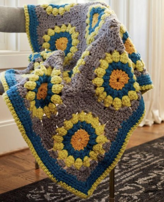 Crochet Motif Throw