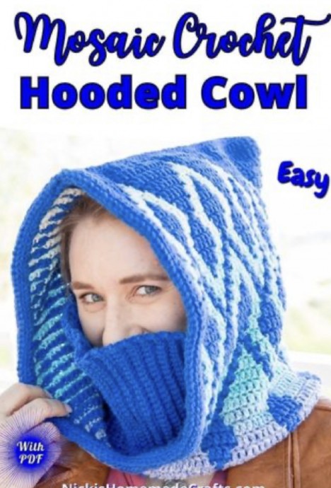 Elegant Crochet Garland Mosaic Hooded Cowl: The Must-Have Fashion Accessory Elegant Crochet Garland Mosaic Hooded Cowl: The Must-Have Fashion Accessory