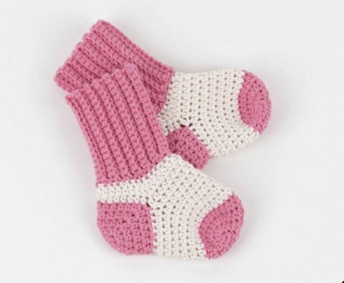 Two tone Baby Socks