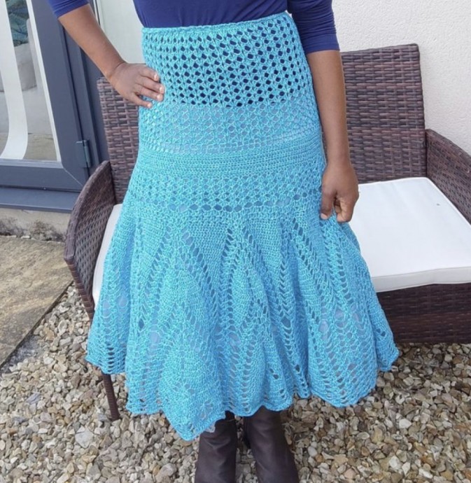 Maxi Crochet Lace Skirt
