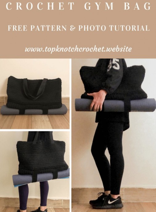 Create Your Own Stylish and Functional Crochet Gym Bag with This Free Pattern Create Your Own Stylish and Functional Crochet Gym Bag with This Free Pattern