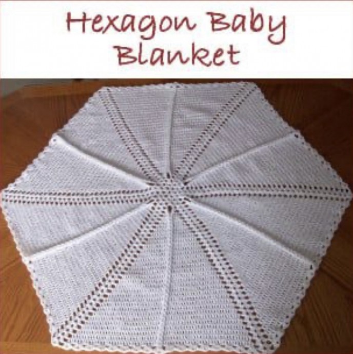 Free Hexagon Baby Blanket Crochet Pattern