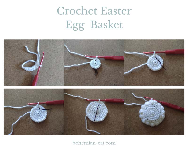 Create a Colorful Crochet Miniature Easter Egg Basket for Your Holiday Decor