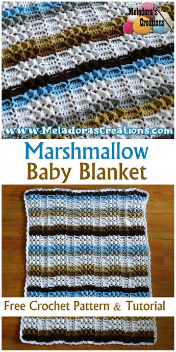 Crochet Marshmallow Baby Blanket