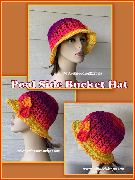 Make Your Own Crochet Pool Side Bucket Hat for Stylish Summer Fun