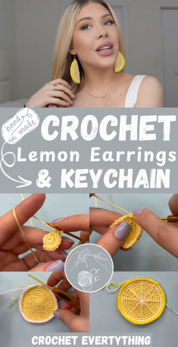 Create Adorable Crochet Lemon Earrings and Keychain for a Pop of Color in Your Accessories Create Adorable Crochet Lemon Earrings and Keychain for a Pop of Color in Your Accessories