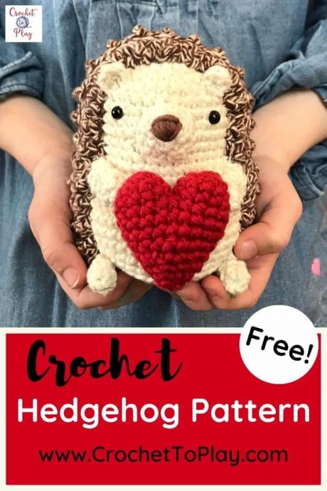 Crochet Hedgehog Ornament