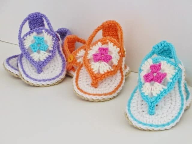 Cute Crochet Baby Sandals