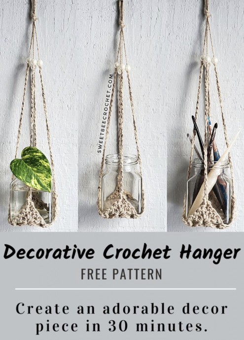 Decorative Crochet Hanger
