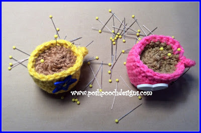 Create Your Own Adorable Crochet Coffee Cup Pin Cushion - Easy DIY Guide