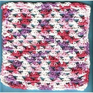 Crochet Chenille Bump Dishcloth