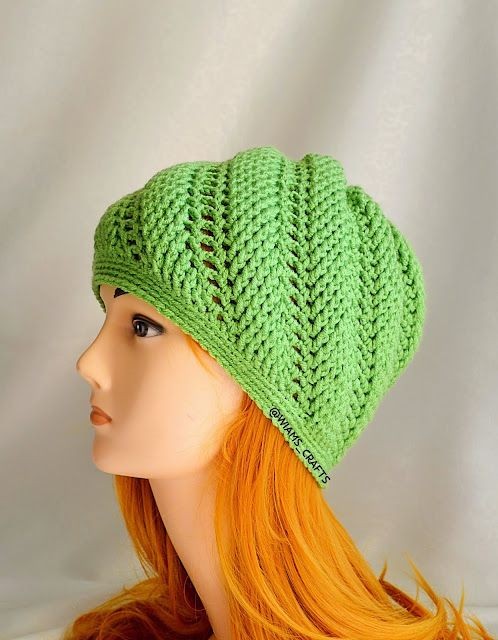 Crochet Swirl Wave Hat