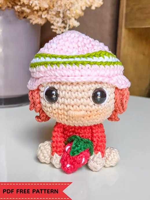 Crochet Strawberry Girl Amigurumi